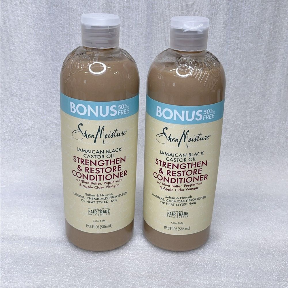 2x SheaMoisture Jamaican Black Castor Oil Strengthen Restore Hair Conditioner